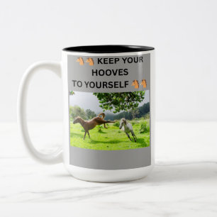 CANECA DE CAFÉ EM DOIS TONS 🐴🐴 MANTENHA SEUS CASCOS PARA VOCÊ MESMO 🐴🐴