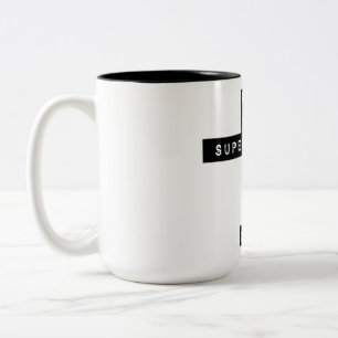 Caneca De Café Em Dois Tons Mantenha sua superstição fora da minha vida!