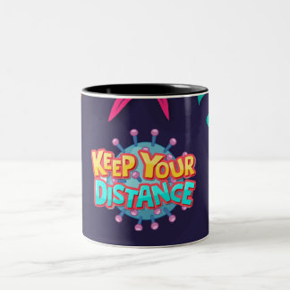 Caneca De Café Em Dois Tons manter afastado