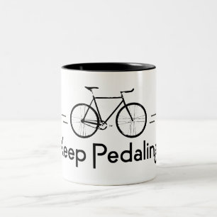 Caneca De Café Em Dois Tons Manter Bikes de Pedalagem