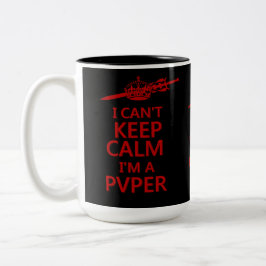 Caneca De Café Em Dois Tons Manter Calmo PVP Mug