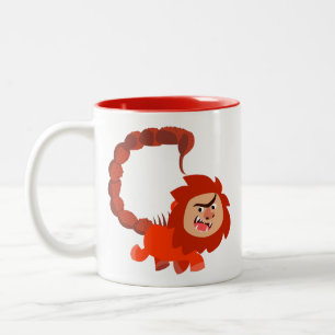 Caneca De Café Em Dois Tons Manticore Mug, Um Cartoon Que Sorri