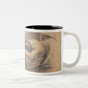 Caneca De Café Em Dois Tons Mãos do desenho, 1798