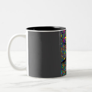 Caneca De Café Em Dois Tons Mapa da Cidade de Boston - Impressão de Abstrato d