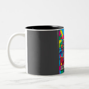 Caneca De Café Em Dois Tons Mapa da cidade de San Jose - Prin Abstrato de arte