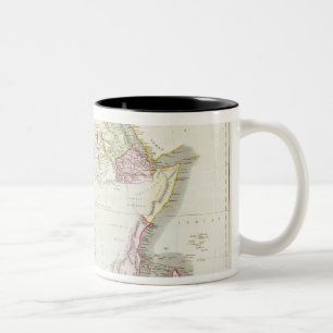 Caneca De Café Em Dois Tons Mapa de África, 1821
