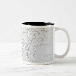 Caneca De Café Em Dois Tons Mapa de Ámérica do Sul