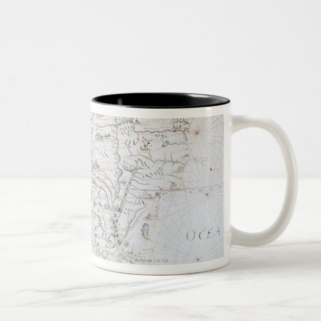Caneca De Café Em Dois Tons Mapa de Ámérica do Sul (Direita)