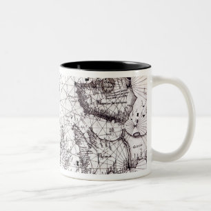 Caneca De Café Em Dois Tons Mapa de Grâ Bretanha, de France e de espanha, 147
