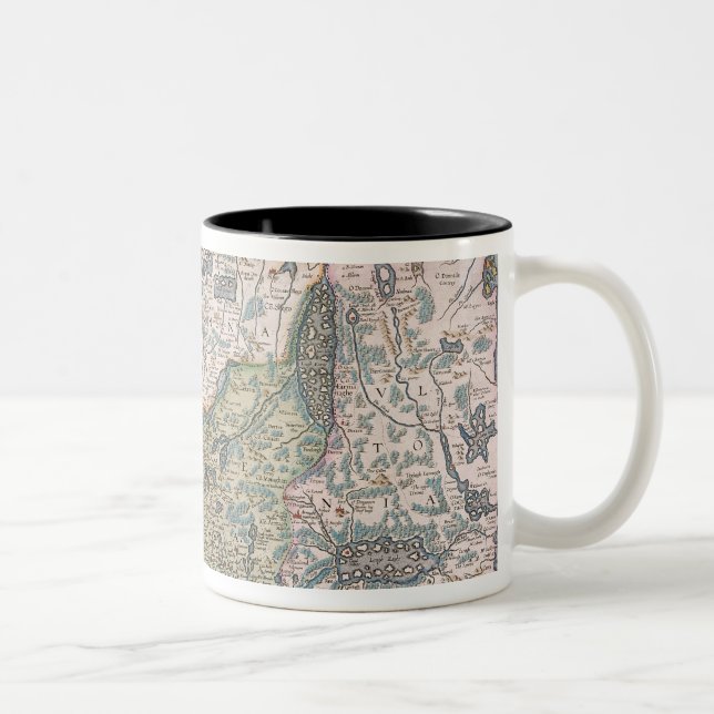 Caneca De Café Em Dois Tons Mapa de Ireland (Direita)