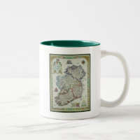Mapa de Ireland - mapa histórico de Eire Erin do