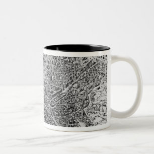 Caneca De Café Em Dois Tons Mapa de Roma, 1579