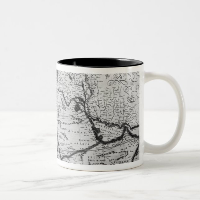 Caneca De Café Em Dois Tons Mapa do império otomano (Direita)