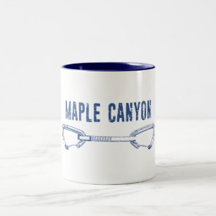 Caneca De Café Em Dois Tons Maple Canyon Subindo QuickDrabing