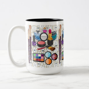 Caneca De Café Em Dois Tons maquilhagem