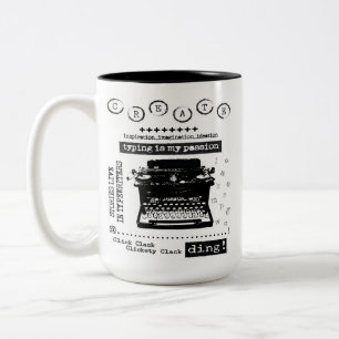 Caneca De Café Em Dois Tons Máquina De Café De Duas Toneladas