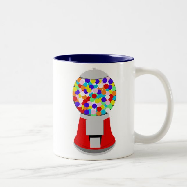 Caneca De Café Em Dois Tons Máquina de Gumball (Direita)