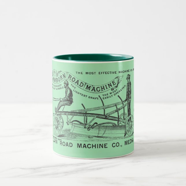 CANECA DE CAFÉ EM DOIS TONS MÁQUINA ENGENHEIRO 1889 OPERACIONAL MEDIA PENNSYLV (Centro)