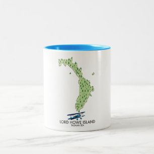 Caneca De Café Em Dois Tons Mar de Tasman Ilha Lord Howe