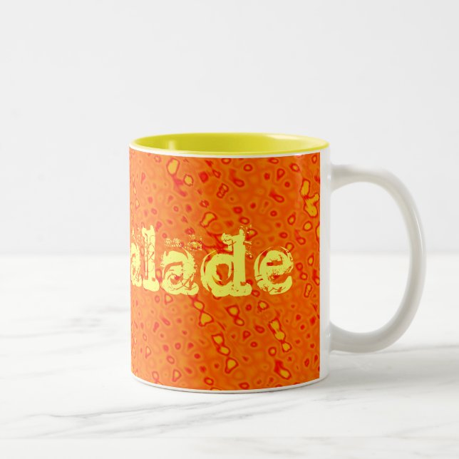 Caneca De Café Em Dois Tons Mar do doce de fruta - personalizado (Direita)
