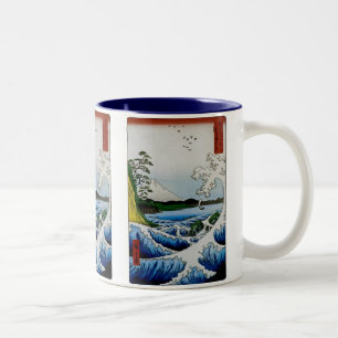 Caneca De Café Em Dois Tons Mar na província de Suruga, 1858