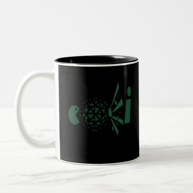 Caneca De Café Em Dois Tons maravilha da loki tva (Esquerda)