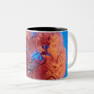 Caneca De Café Em Dois Tons Maravilhosa água-viva