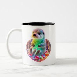 Caneca De Café Em Dois Tons Maravilhosa Sea Otter