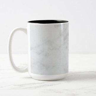 Caneca De Café Em Dois Tons Marbel Branco