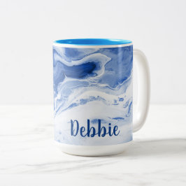 Caneca De Café Em Dois Tons Marble