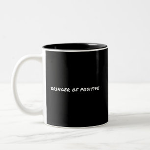 Caneca De Café Em Dois Tons Marca de Motivação Positiva