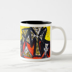 Caneca De Café Em Dois Tons "Marcha Angélica"