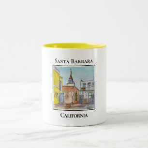 Caneca De Café Em Dois Tons Marco dos Papais noeis Barbara California