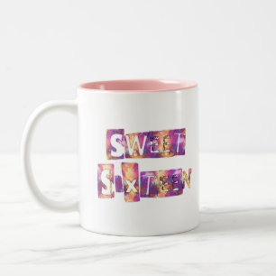 Caneca De Café Em Dois Tons Marco Real Colagem Sweet Sixteen Roxo & C