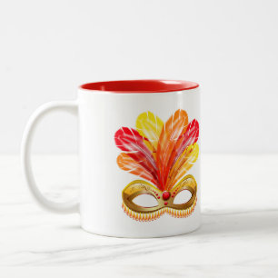 Caneca De Café Em Dois Tons Mardi Gras Mug
