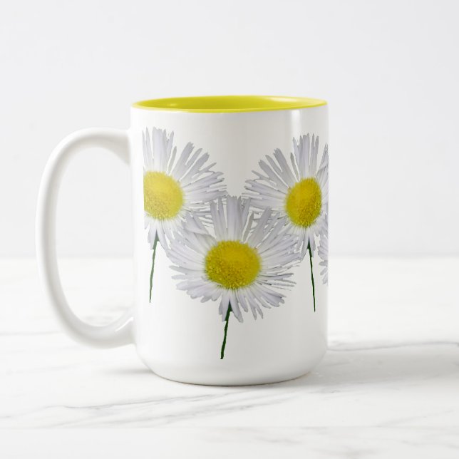 Caneca De Café Em Dois Tons Margarida Fleabanes (Esquerda)