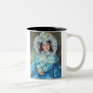 Caneca De Café Em Dois Tons Margot em azul, Mary Cassatt