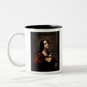 Caneca De Café Em Dois Tons Maria Madalena por Carlo Dolci