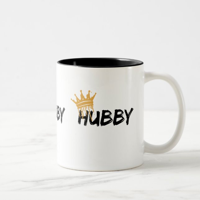 Caneca De Café Em Dois Tons Marido  (Direita)