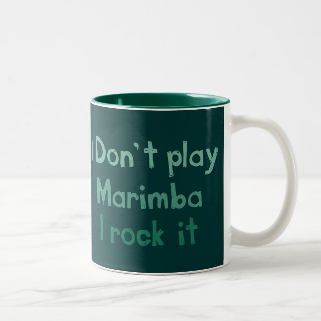 Caneca De Café Em Dois Tons Marimba Rock It Mug (Direita)