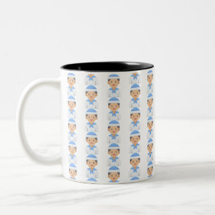 Caneca De Café Em Dois Tons marinheiro
