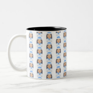 Caneca De Café Em Dois Tons Marinheiro