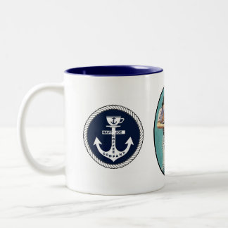 Caneca De Café Em Dois Tons Marinho Joe Café para o Marinho Joe Café Company