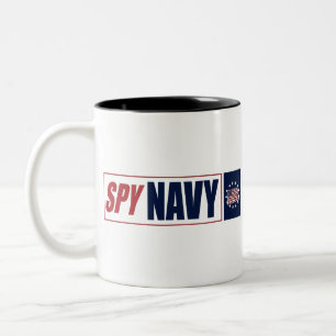 CANECA DE CAFÉ EM DOIS TONS MARINHO SPY
