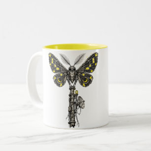 Caneca De Café Em Dois Tons Mariposa da Última Luz