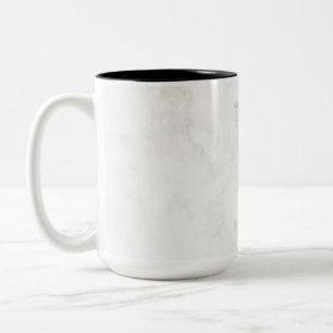 Caneca De Café Em Dois Tons Mármore Branco