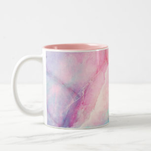 Caneca De Café Em Dois Tons Mármore Iridescente