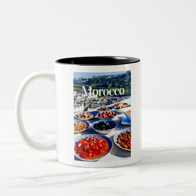 Caneca De Café Em Dois Tons Marrocos | Marrocos | Comida marroquina | Viagem a (Esquerda)