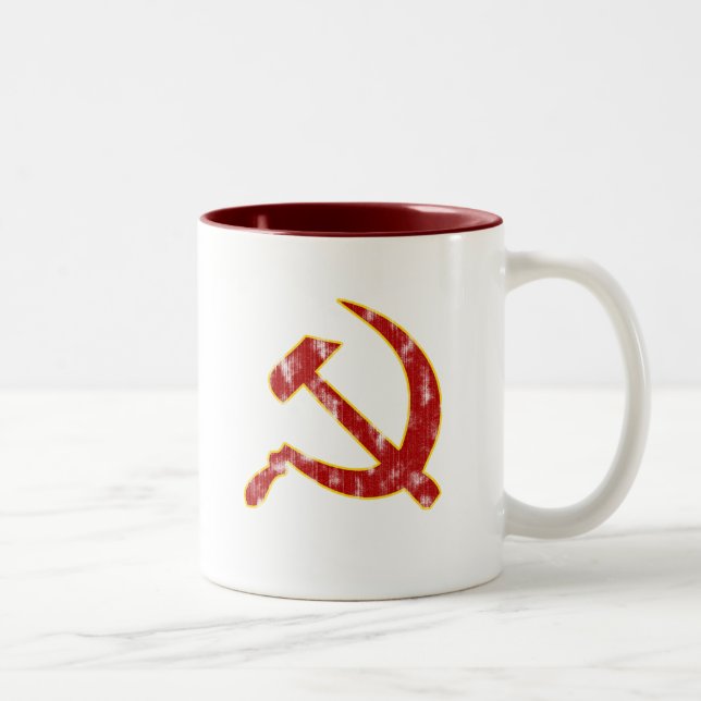 Caneca De Café Em Dois Tons Martelo e Doença (aspecto vestido) (Direita)