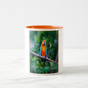 Caneca De Café Em Dois Tons Martinique Macaw
